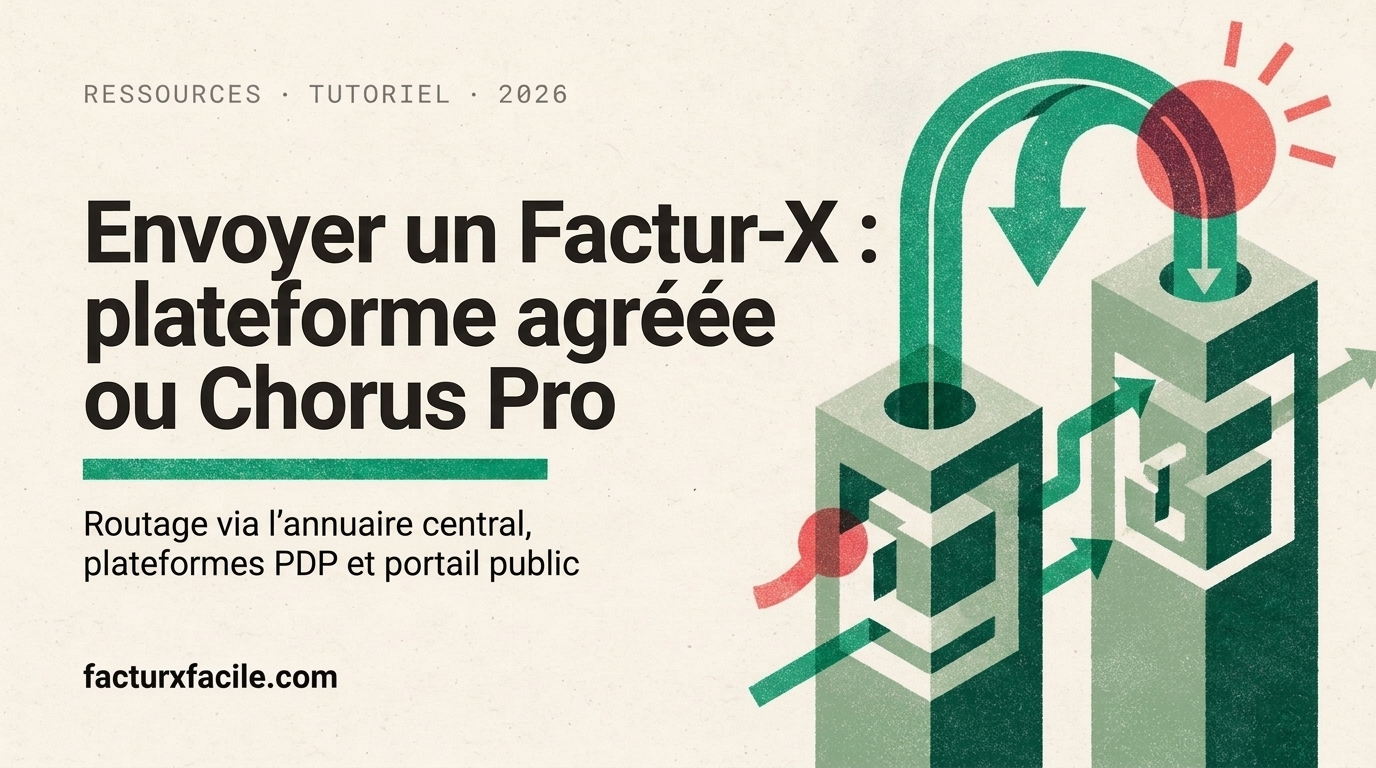 Envoyer un Factur-X: plateforme agréée ou Chorus Pro